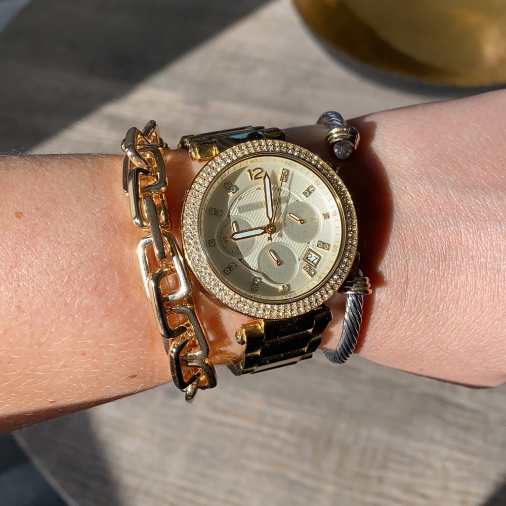 Michael Kors Gold Chronograph Watch MK-5354